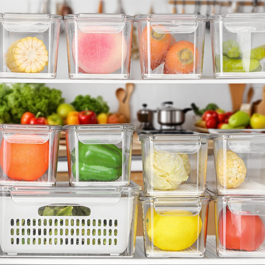 이중 투명 신선도 유지 아스팔트 수납함