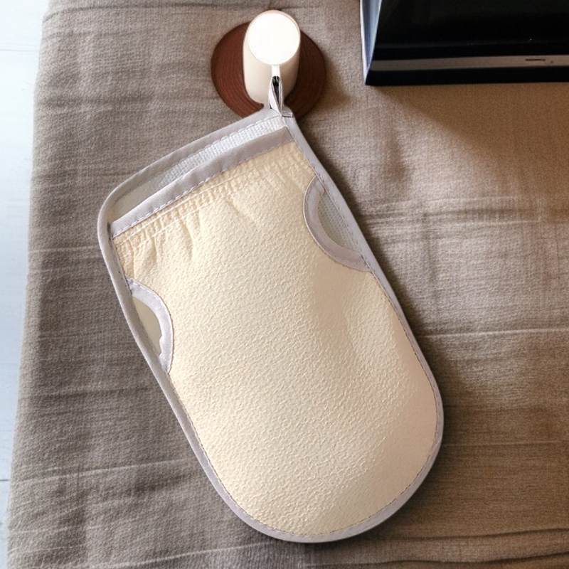 強力な角質除去、背中のスクラブ、バスグローブ用のバスタオル。