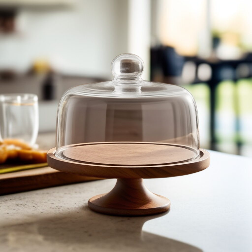 케이크 방진 유리 진열대