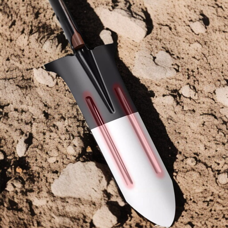 延長マンガン鋼シャベル 尖ったシャベル 丸みを帯びたヘッド 太くなった ガーデンヤム緩め掘り溝専用スペード