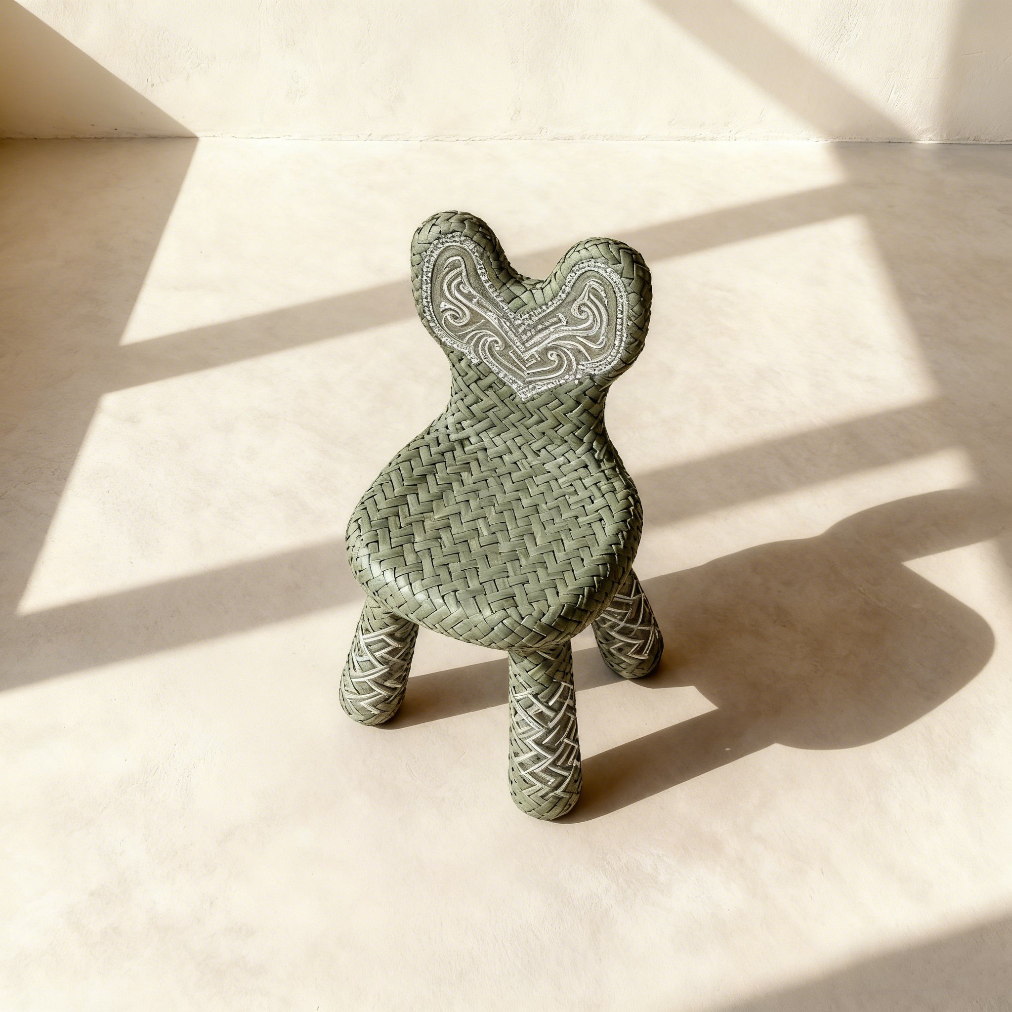  키즈 핸드메이드 짜임 의자