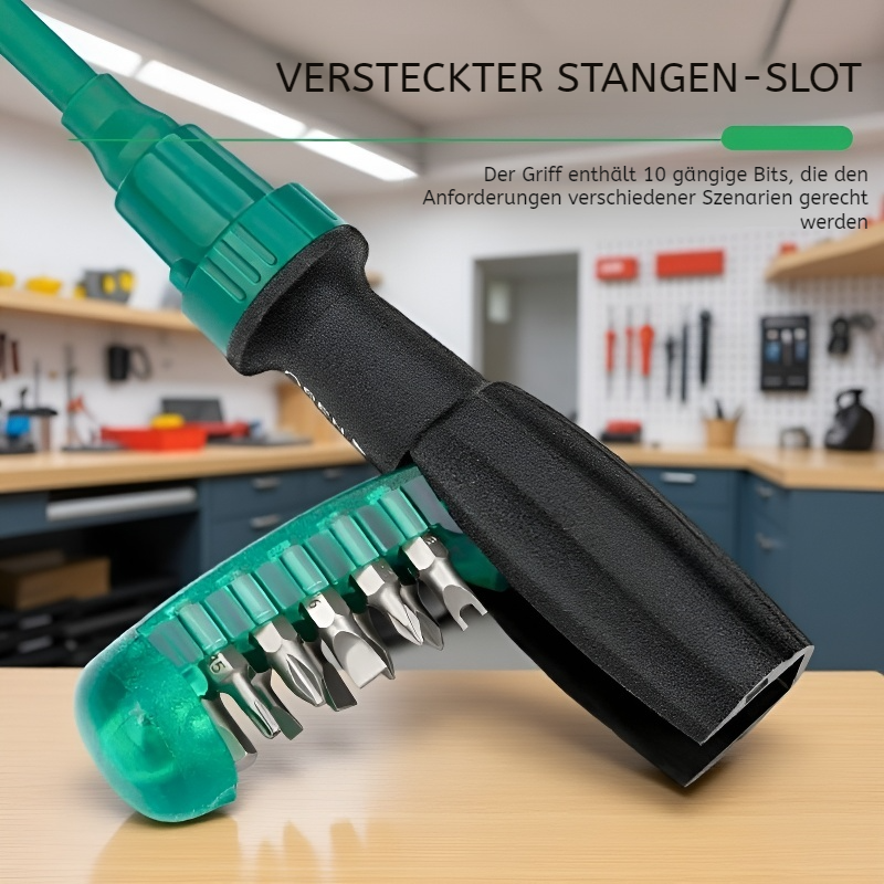 Multifunktionales Werkzeugset mit Kreuzschlitzfunktion