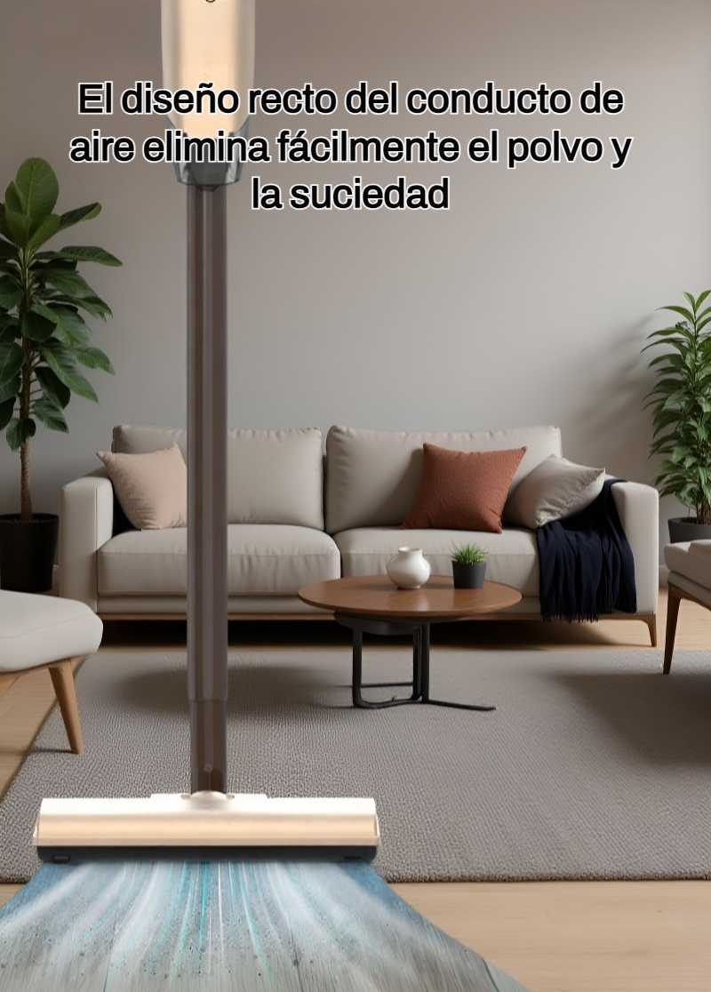 Vista general de la aspiradora multifuncional y su diseño ergonómico