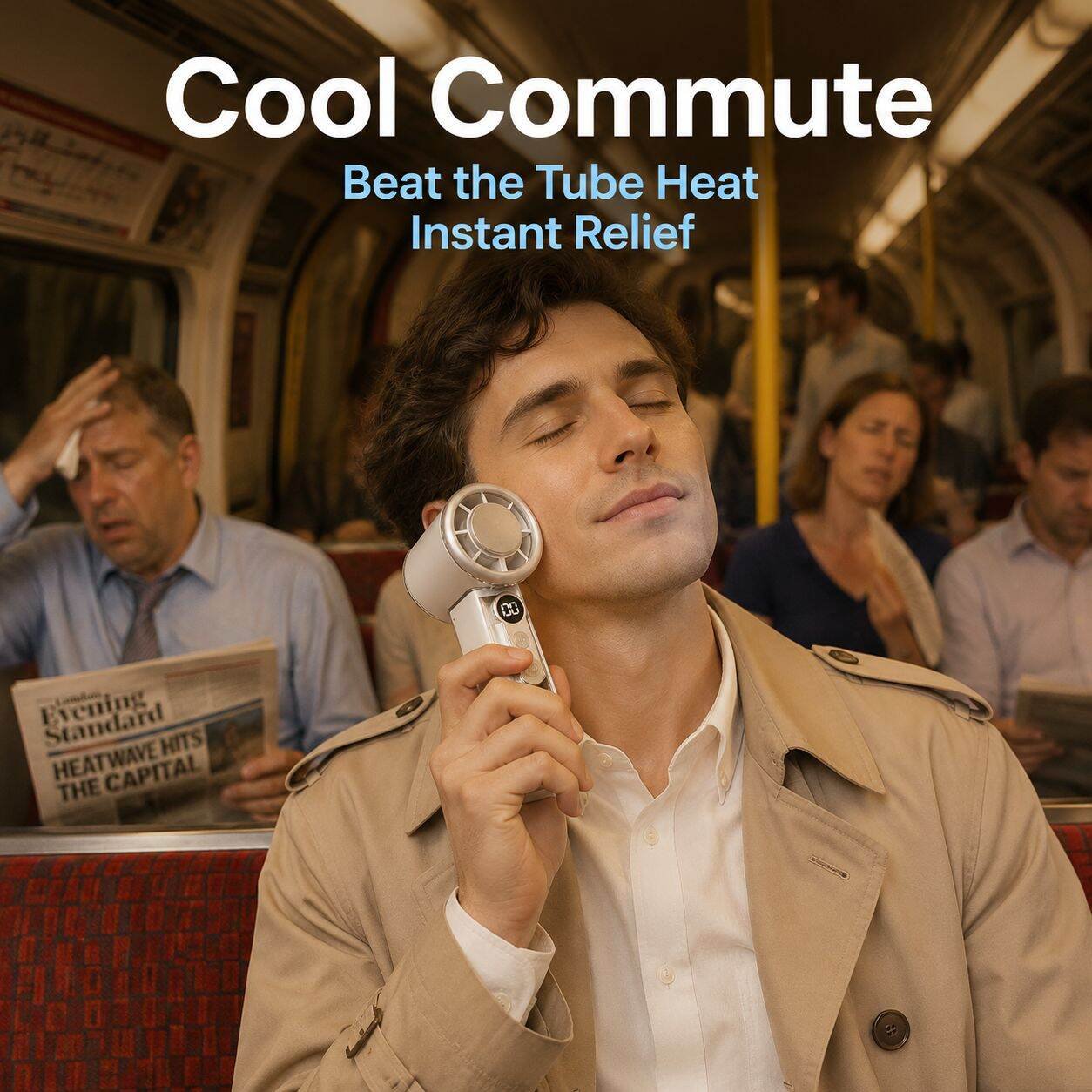 Digital Display Portable Mini Turbo High-Speed Fan