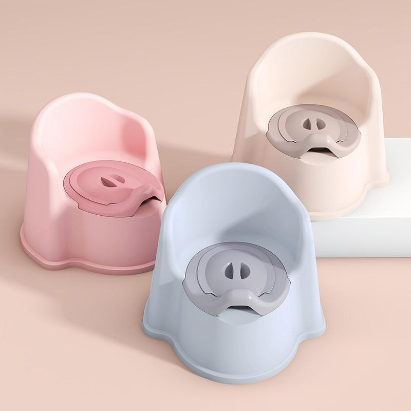 Pot pour enfant épaissi en plastique avec dossier