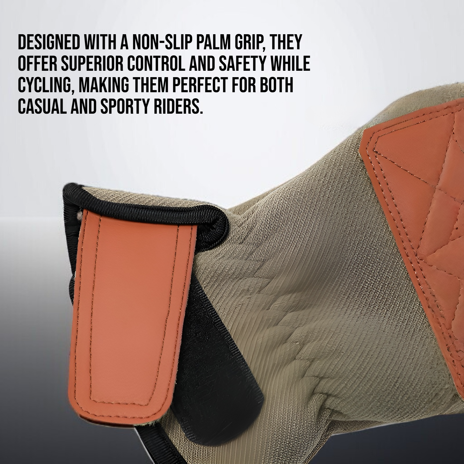 Men's autumn and winter velvet warm riding gloves