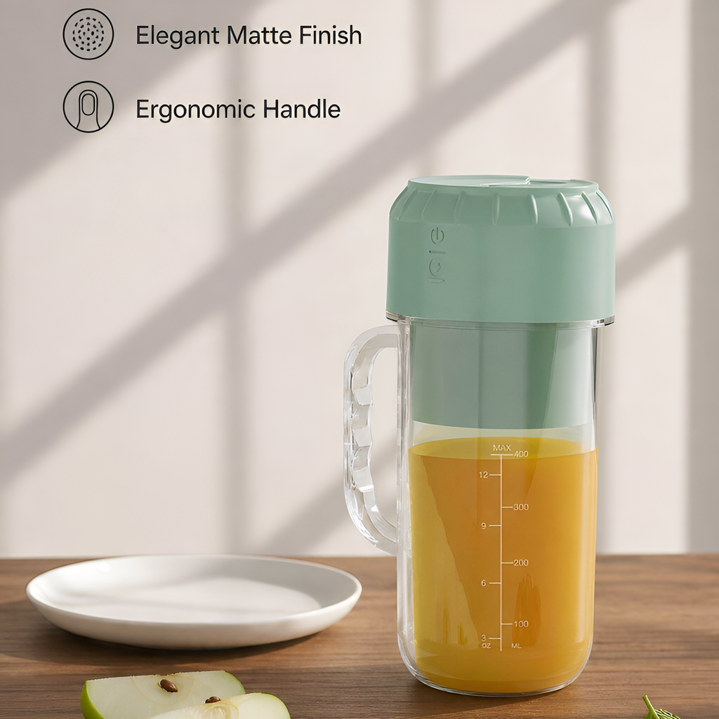 Outdoor Multifunctional Mini Mixer Long-Lasting Battery Handheld Portable Easy to Clean