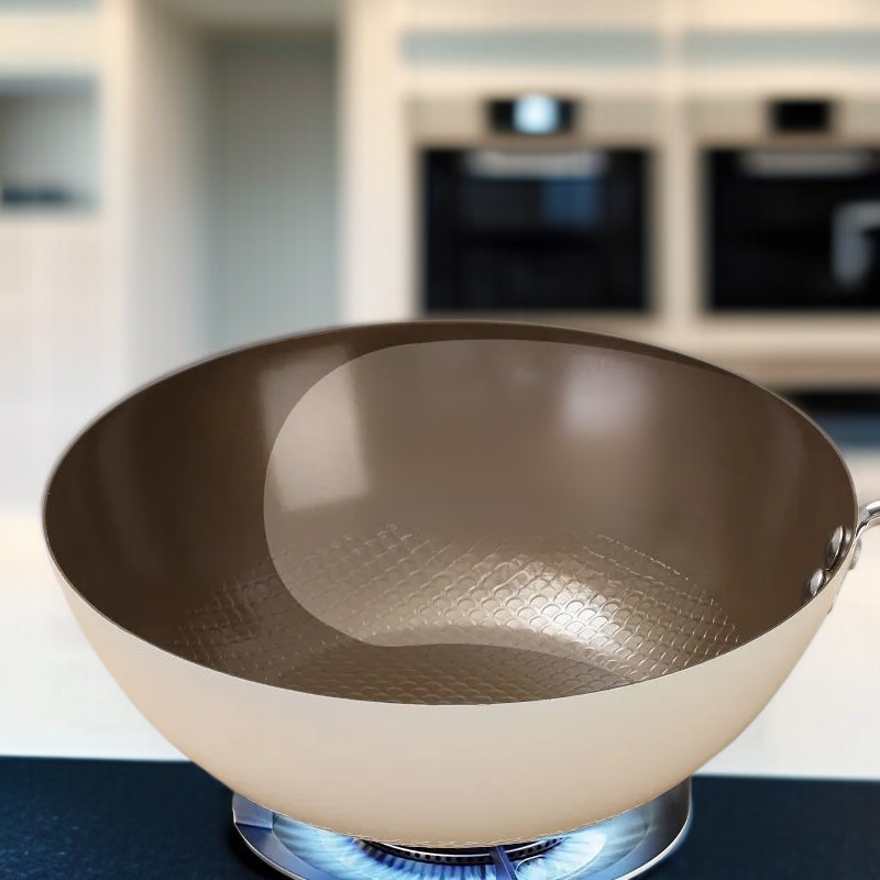 세라믹 논스틱 미니 웍 가정용 무코팅 세라믹 내마모성