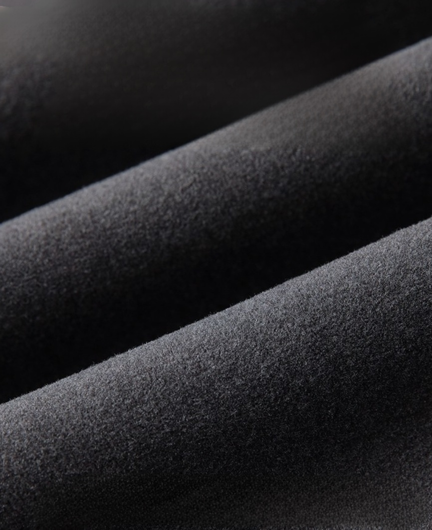 남성용 보온 자수 하이넥 반집업 맨투맨