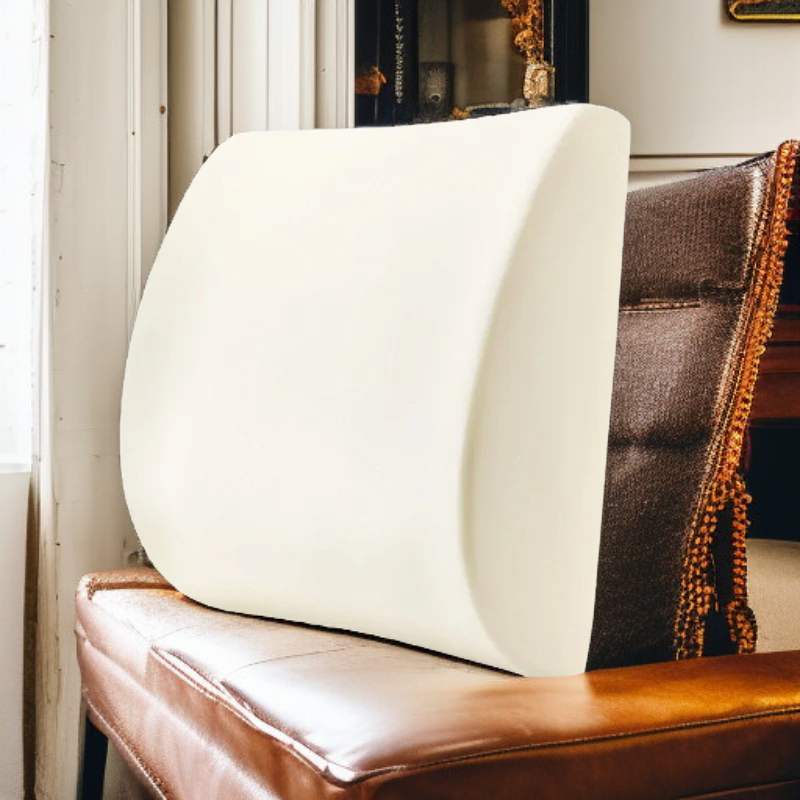 Paměťová pěnová bederní opěrka na židli pro kancelář, auto a koleje