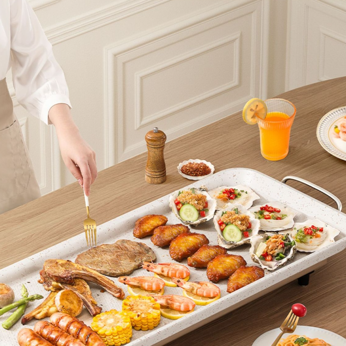 煙の出ない電気ベーキングパン