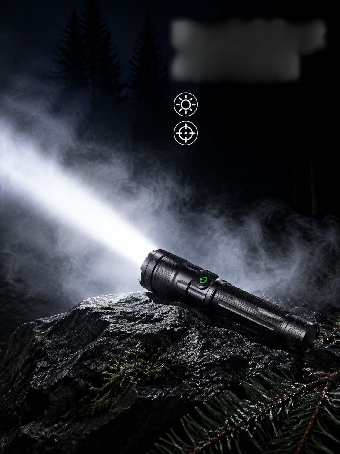 Himmelsdurchdringende, tragbare, robuste Hochleistungs-Taschenlampe mit großer Reichweite