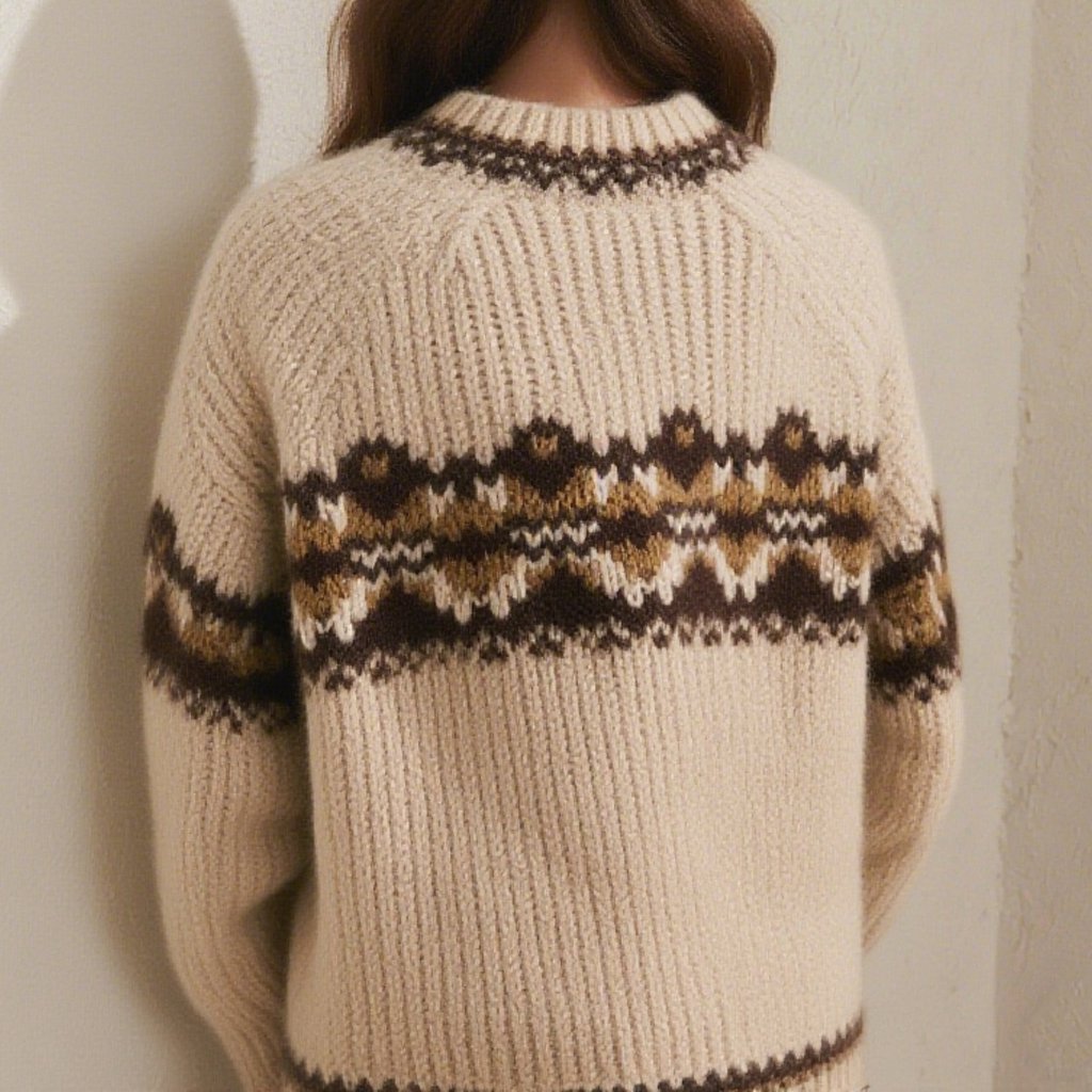 세련된 커피색 니트