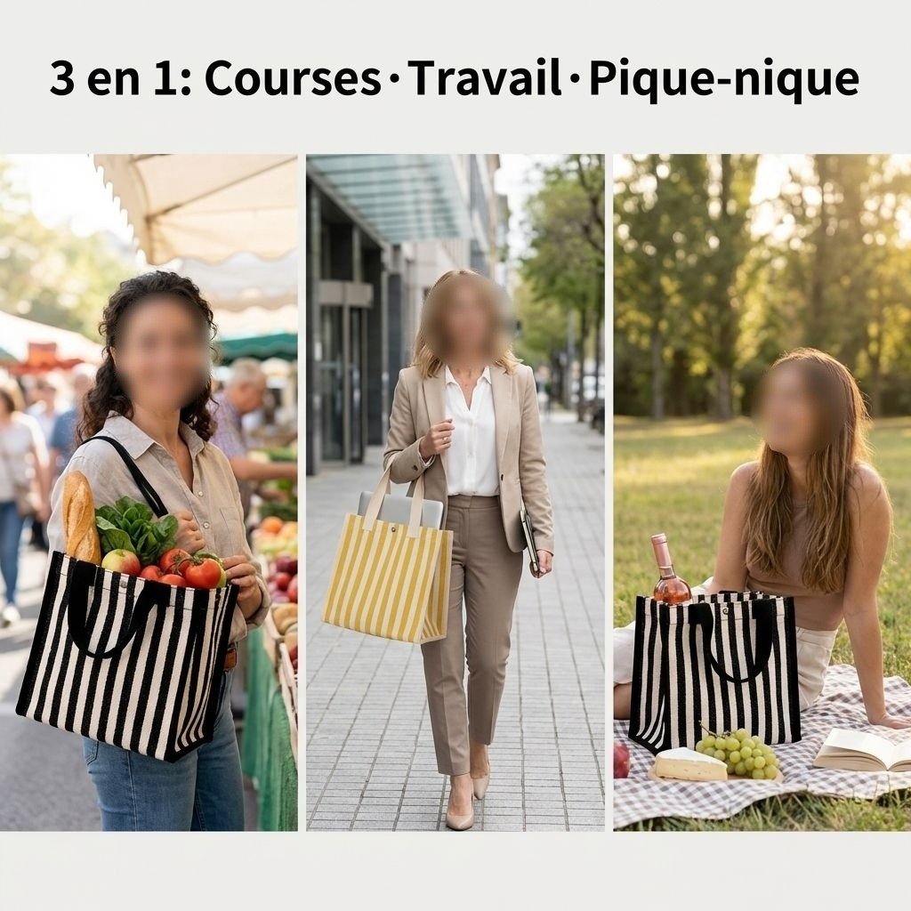 Sac de courses portable et écologique