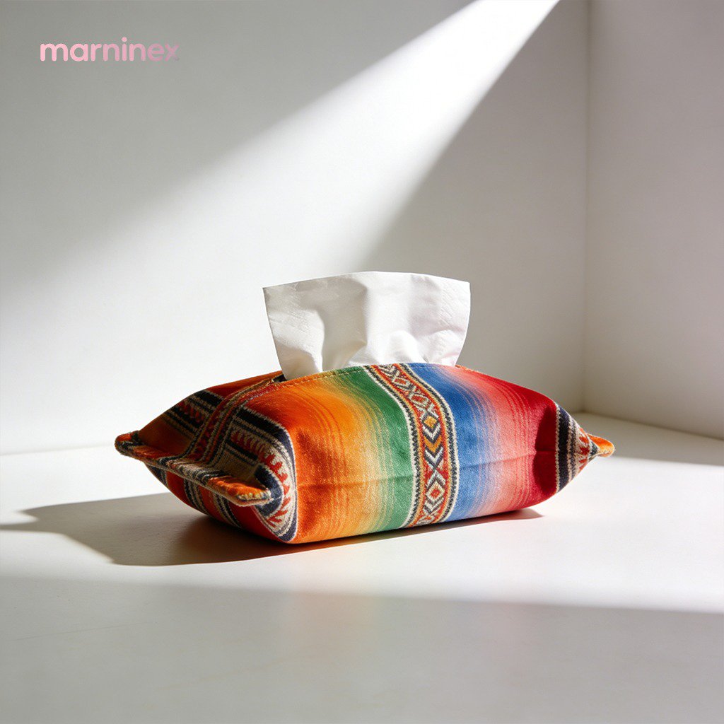 Bolsas de pañuelos de tela minimalistas de estilo japonés (2 piezas)