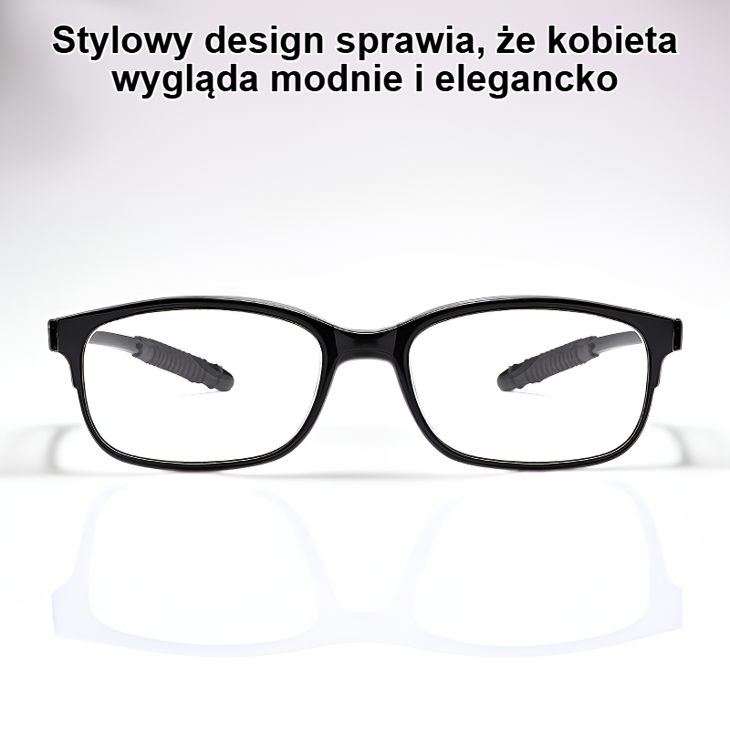 Kobieta w okularach do czytania