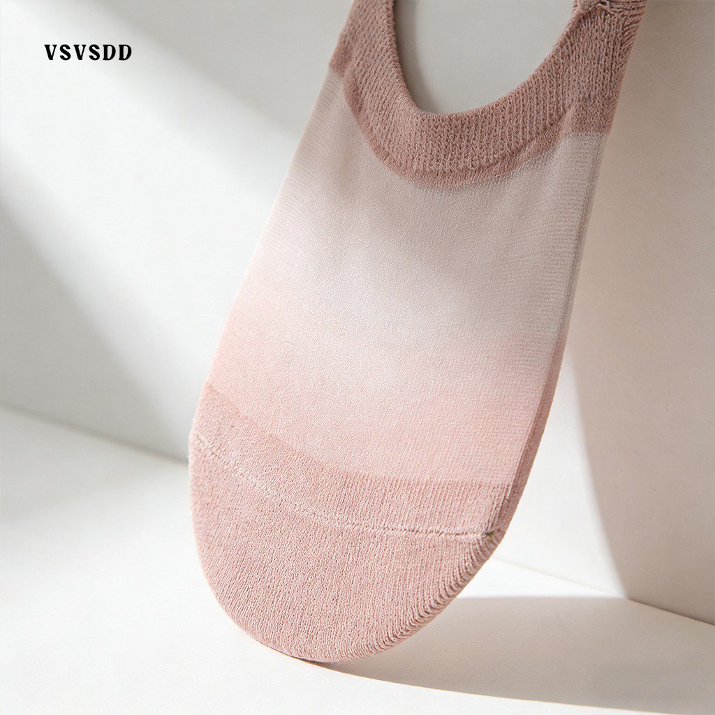 통기성이 좋은 투명 보트 양말 (6켤레)