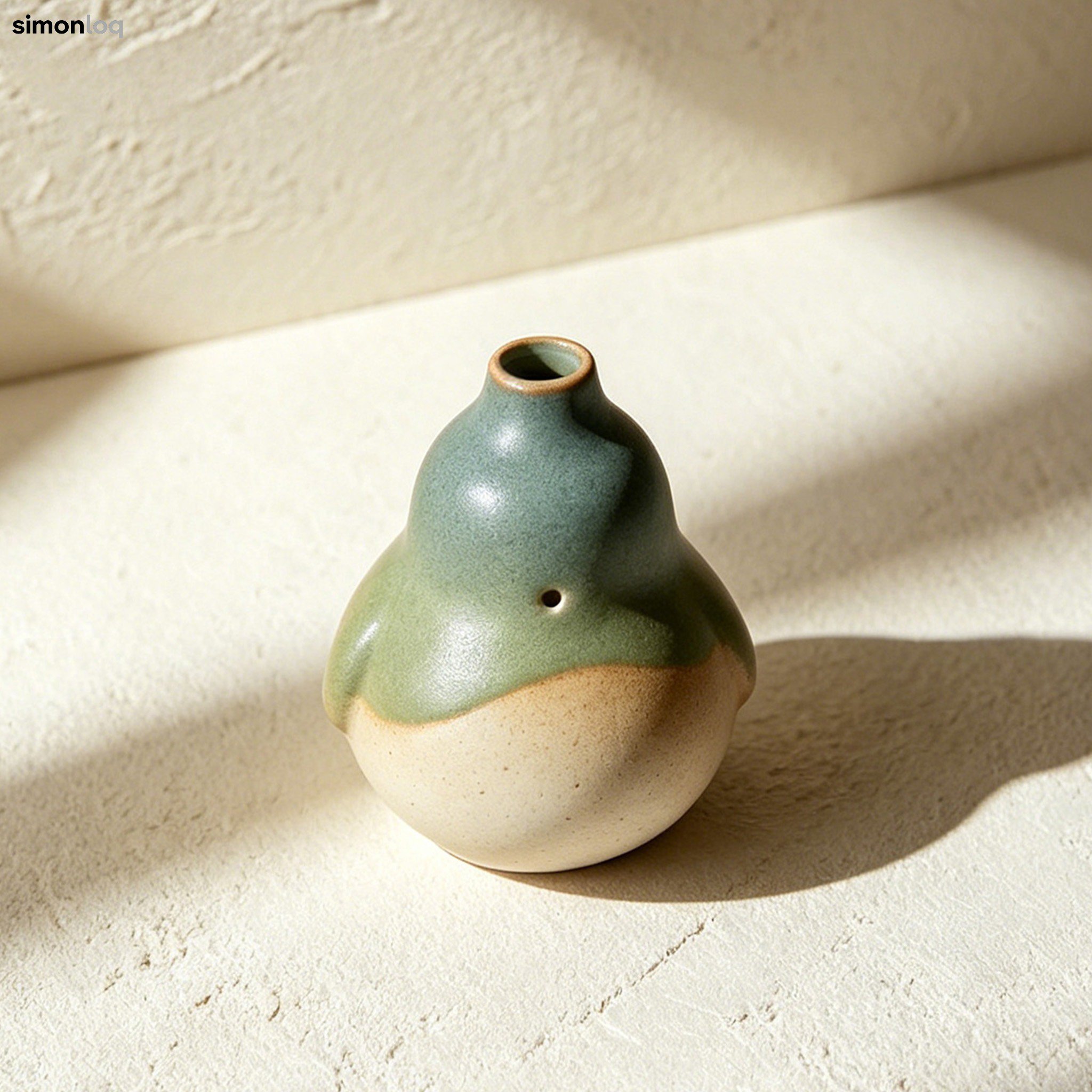 小鳥型陶器の花瓶