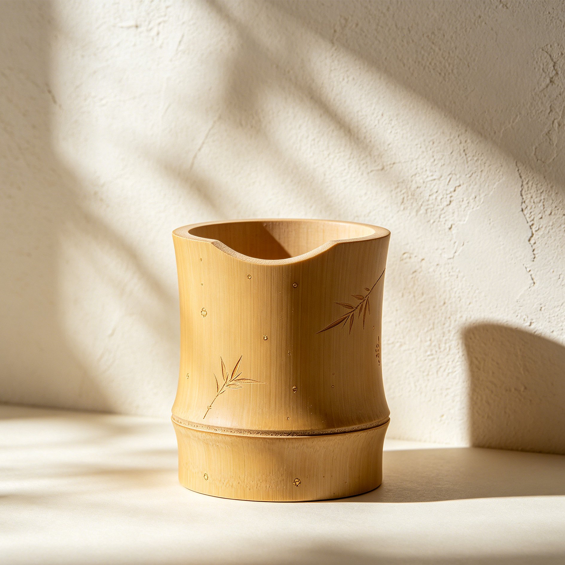 Blumentopf-Set aus Bambus (6 Stück)