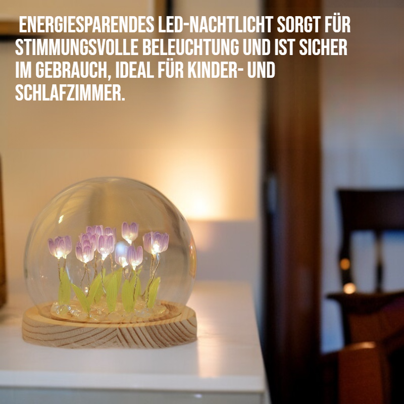 Handgemachtes Tulpen-Nachtlicht Bastelset – Schreibtischdekoration