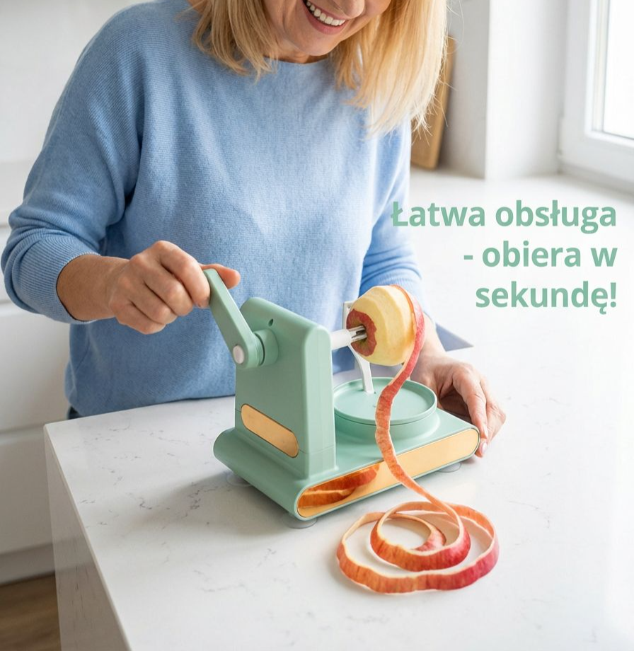 Obieraczka do jabłek z ergonomicznym uchwytem