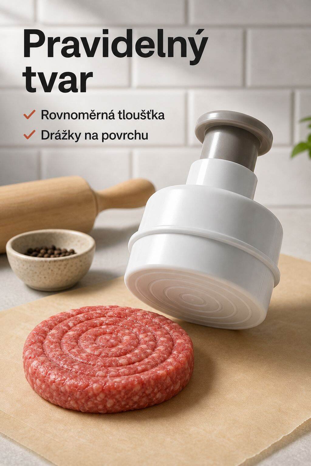 Automatický zpětný kulatý lis na maso