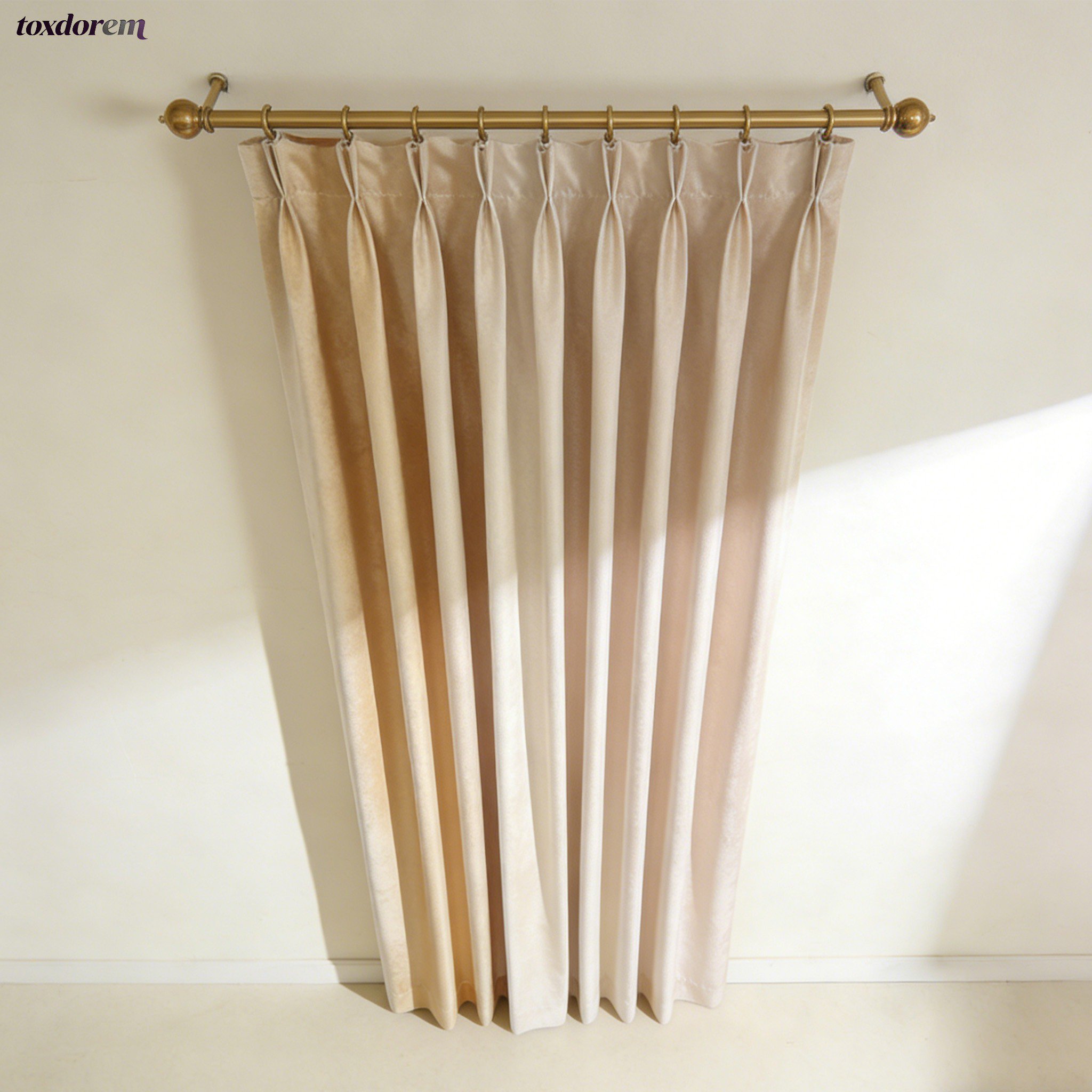 Simple solid color curtains