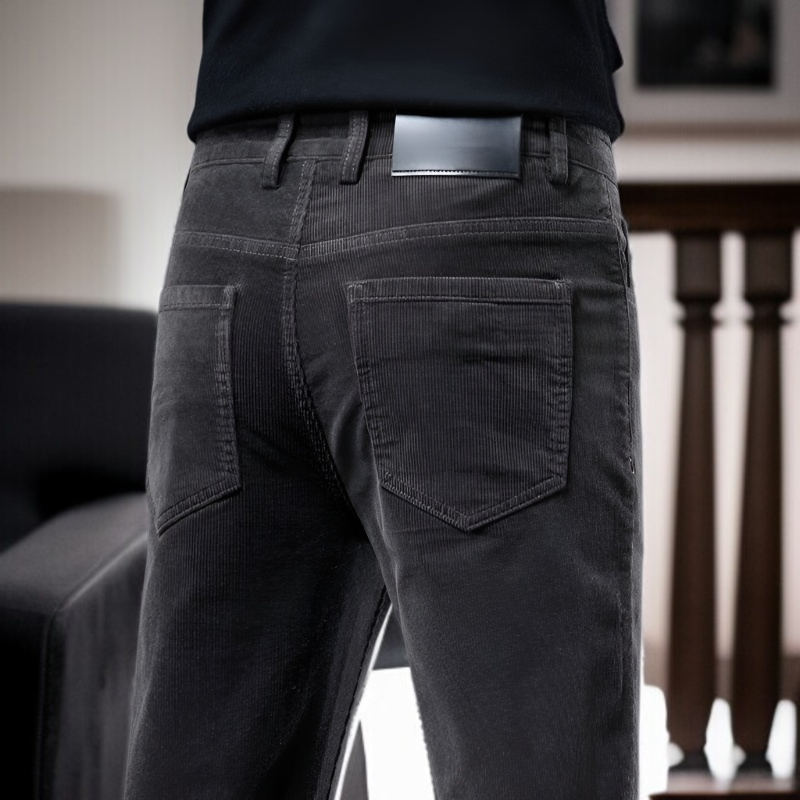 남자 겨울 기모 캐주얼 팬츠 일자 팬츠 비즈니스 코듀로이 팬츠 아빠룩 남자 바지