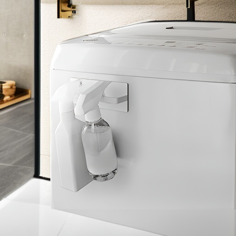 ตะกร้าเก็บรองเท้าและของใช้ในห้องน้ำ ติดผนังโดยไม่ต้องเจาะ เหมาะสำหรับบ้านและที่พัก