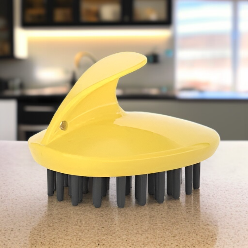 Men's Scalp Meridian Massage Shampoo Brush with Non-slip Silicone Design