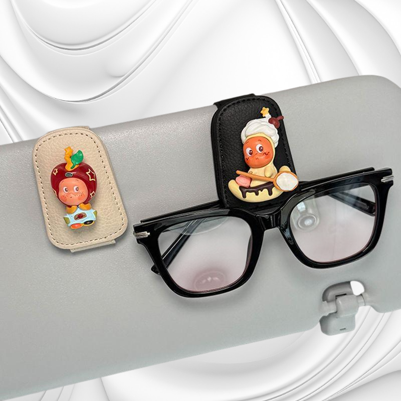 車載遮陽板眼鏡夾 多功能墨鏡收納夾