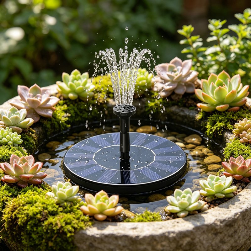 Schwimmender Solarbrunnen