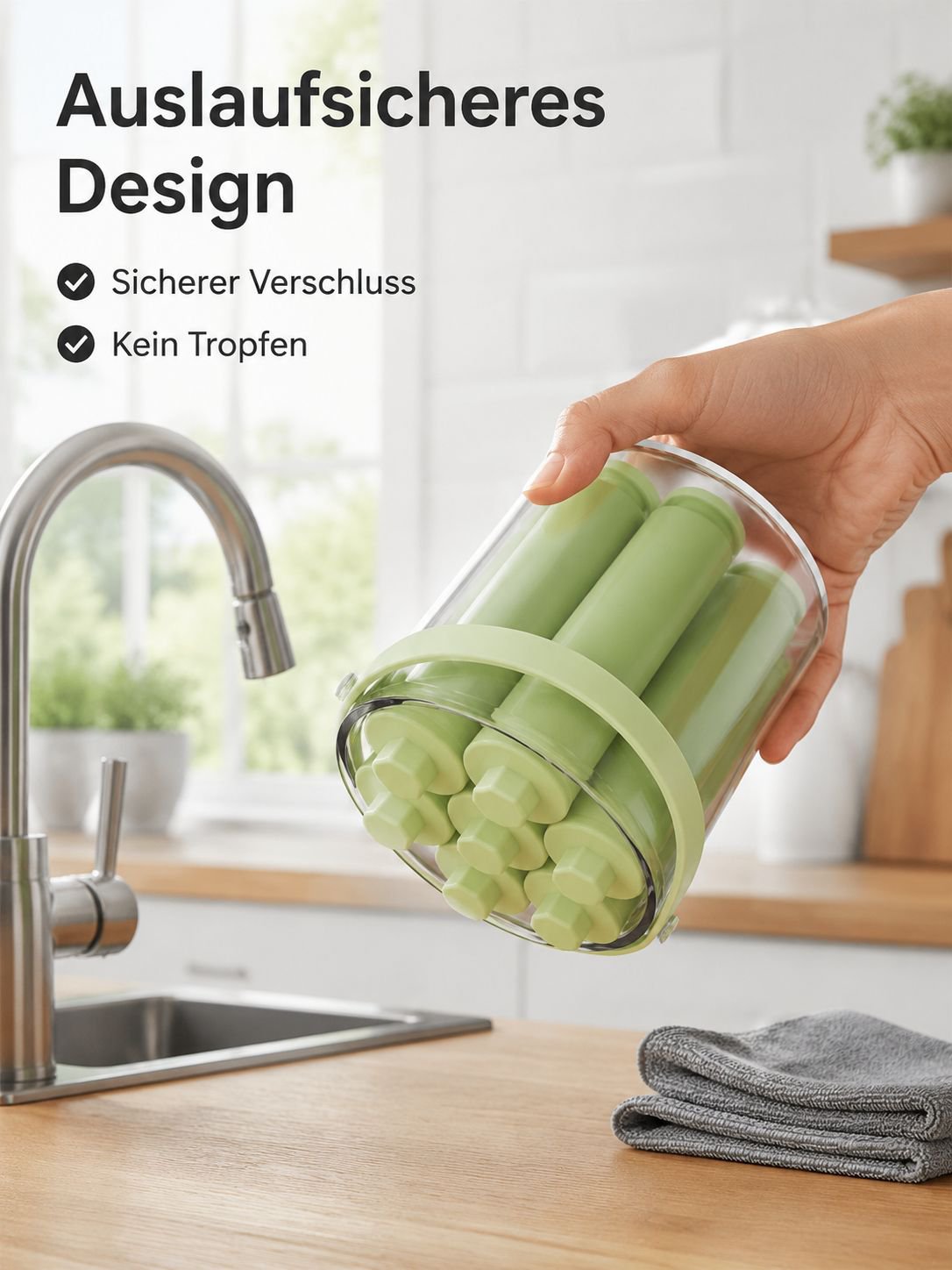 Lebensmittelechte Langform Silikon Eiswürfelform