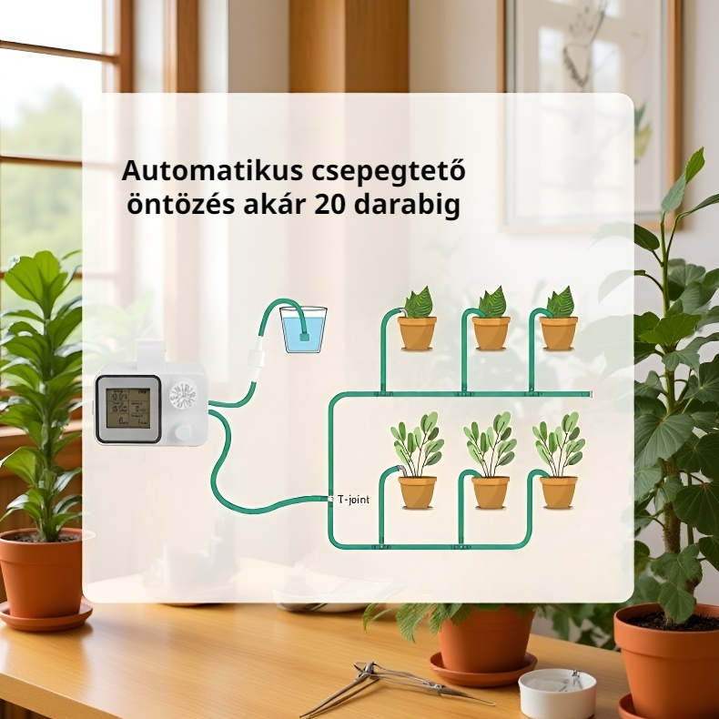 Intelligens öntöző időzítő otthoni kerthez