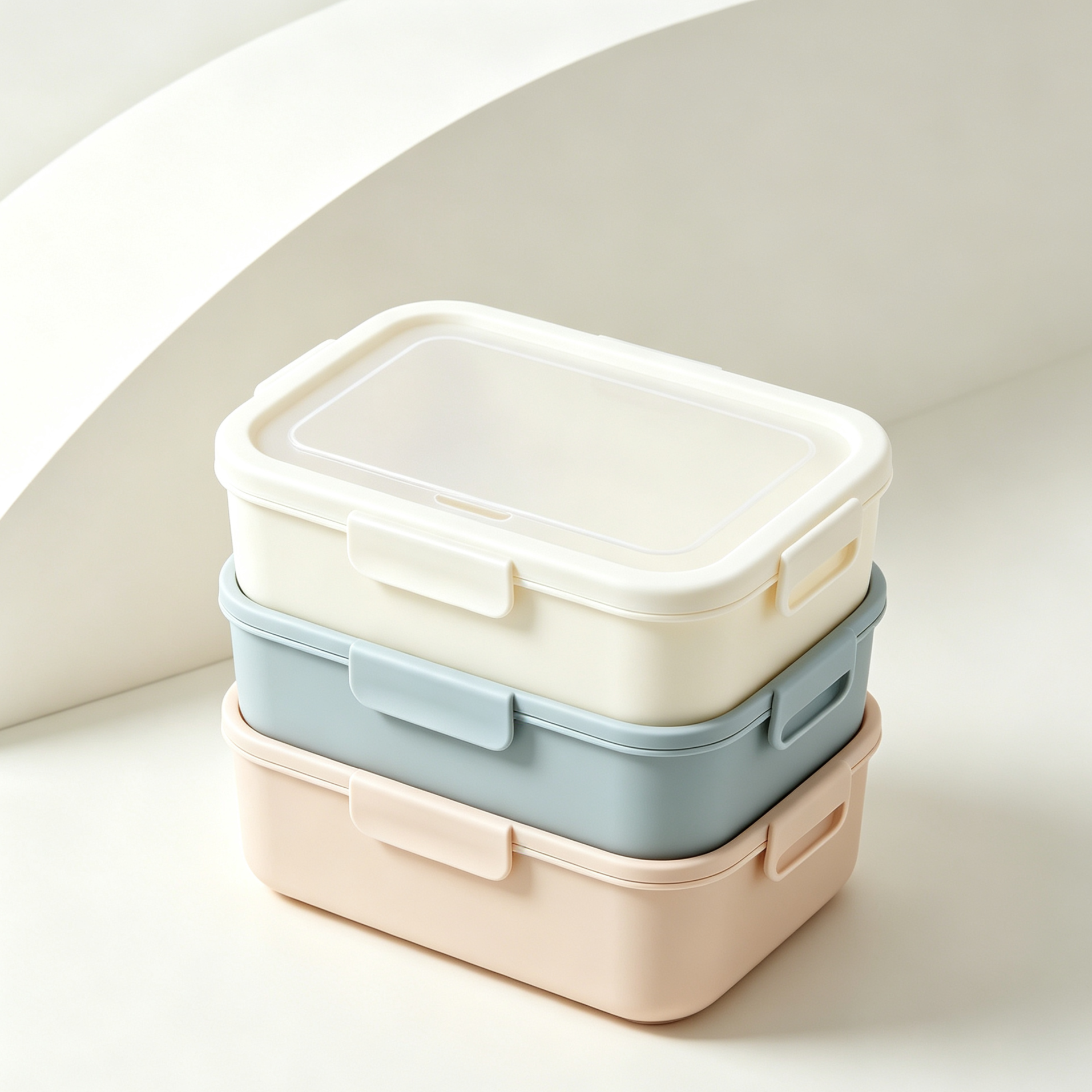 密閉式食品保存容器3個セットの全体画像