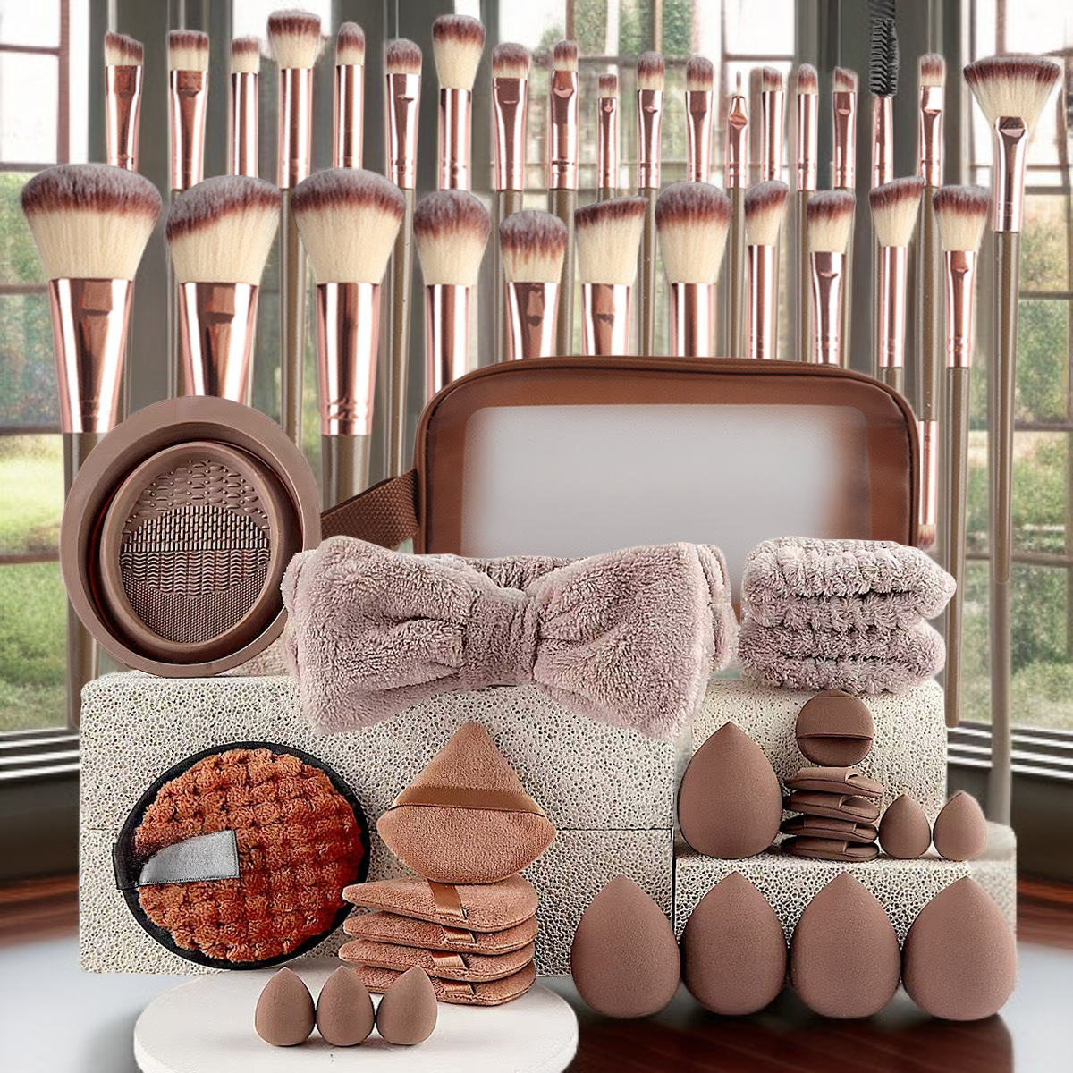 메이크업 퍼프 세트 대형 미용 도구 조합 세트 세안 퍼프