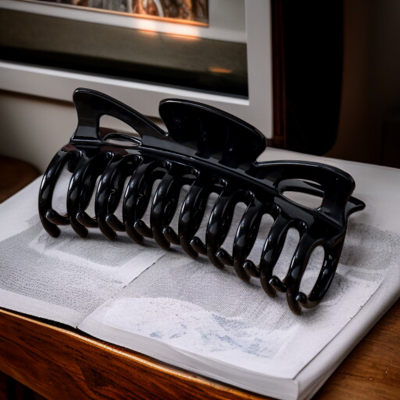  Elastyczna silikonowa spinka do włosów, antykolizyjna, trwały klips motylkowy typu „kość smoka”