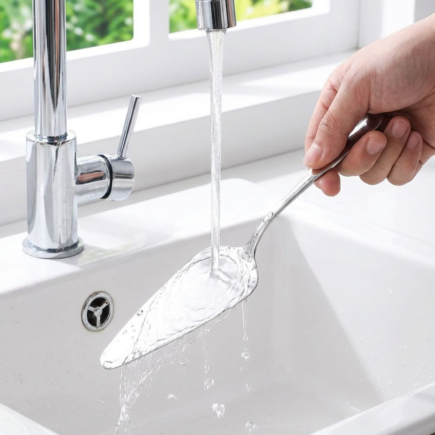 Professional kitchen tool – triangular pizza cake spatula