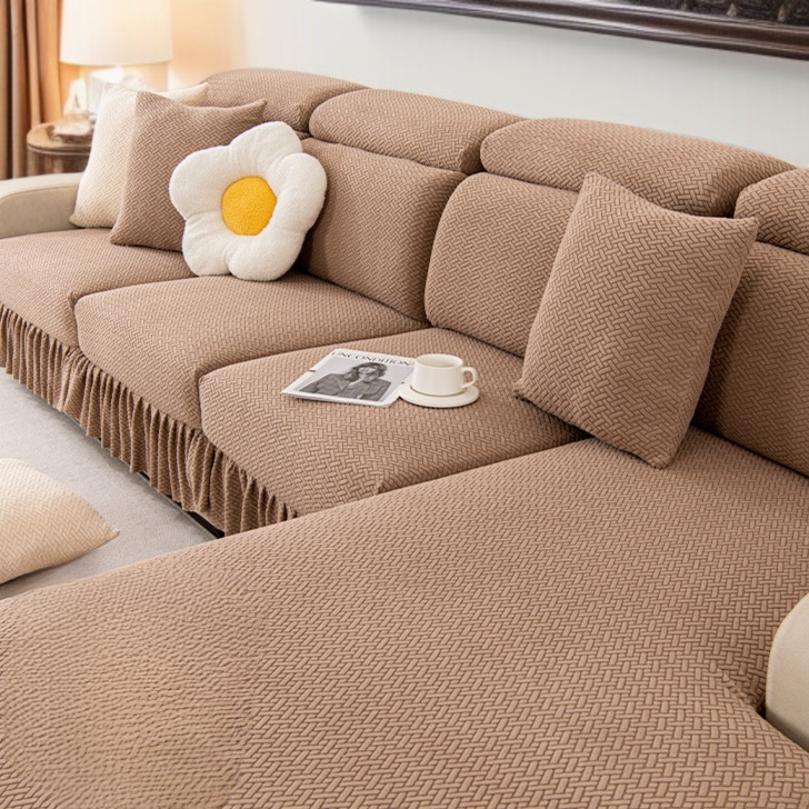 게으름뱅이 사계절용 올백 소파 커버 스판 자카르 가죽 소파 커버 전판 가죽 소파 커버 고양이 잡이 올백 게으름뱅이 소파 커버