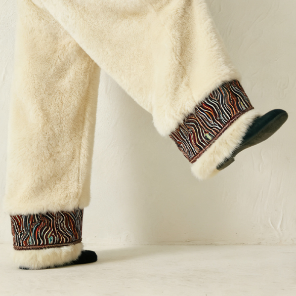 남성 겨울 와이드 팬츠 전체 모습