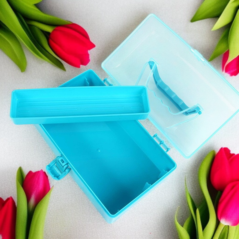 Plastic Double Layer Medicine Box for Home Use