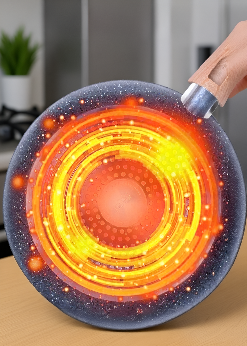 تفاصيل سطح مقلاة مقاوم للالتصاق