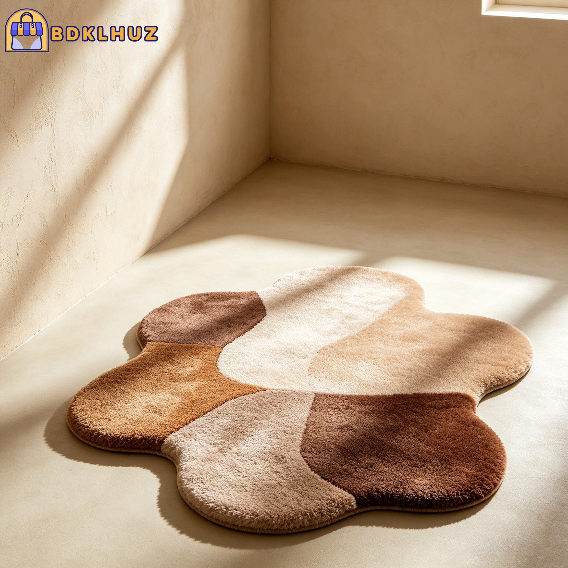 Irregularly shaped rugs (2 pieces)