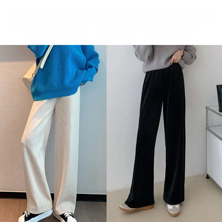 허리 고무 예쁜 다리 와이드 바지