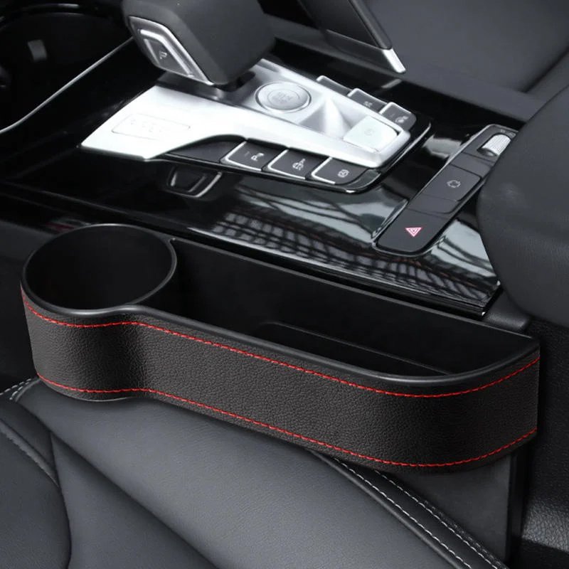 Car seat side gap filling storage box