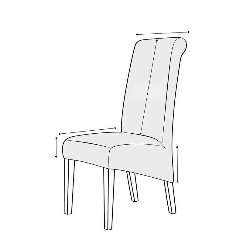 Waterproof Stretchable Velvet Chair Cover Dining Chair Protector