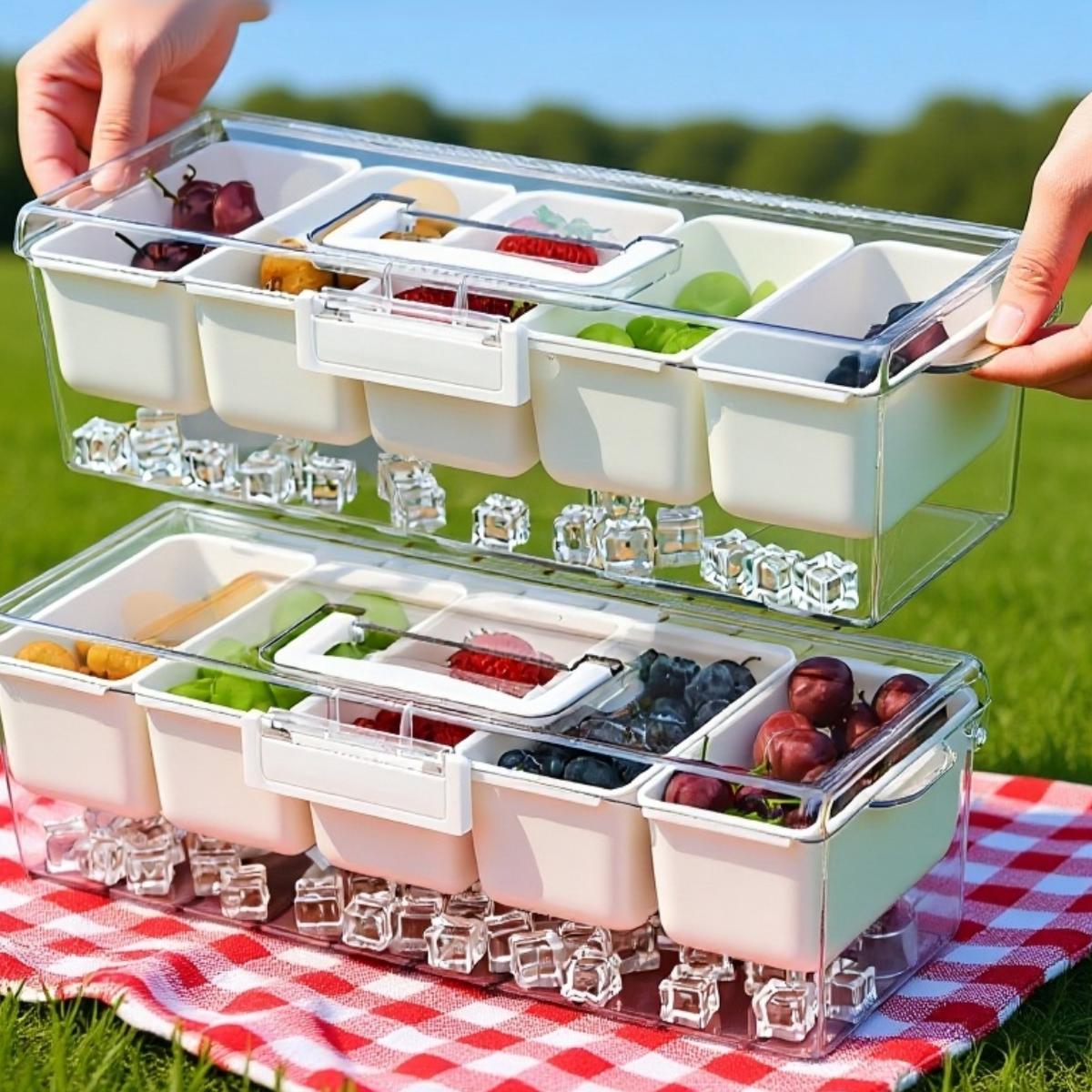 Portable food storage container