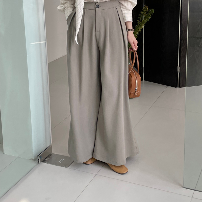 와이드 팬츠 슬랙스 하이웨스트 정장 정신 와이드 팬츠