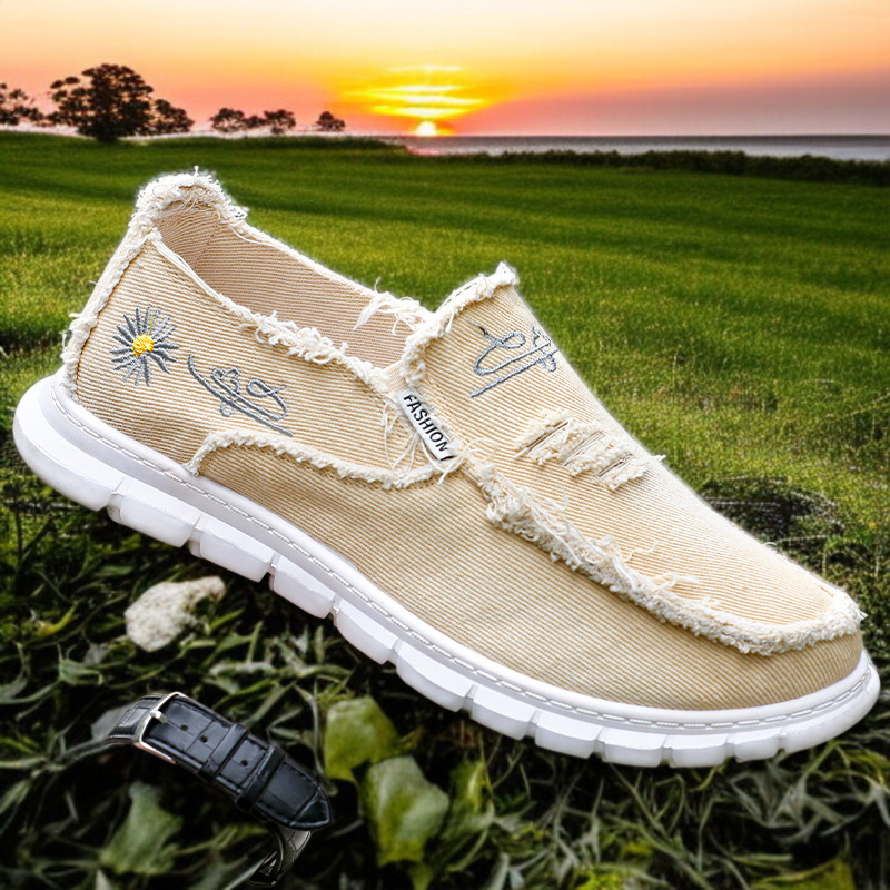 봄여름가을 남성화 쿠션창 패브릭 슈즈 캐주얼화 남편한 패브릭 슈즈