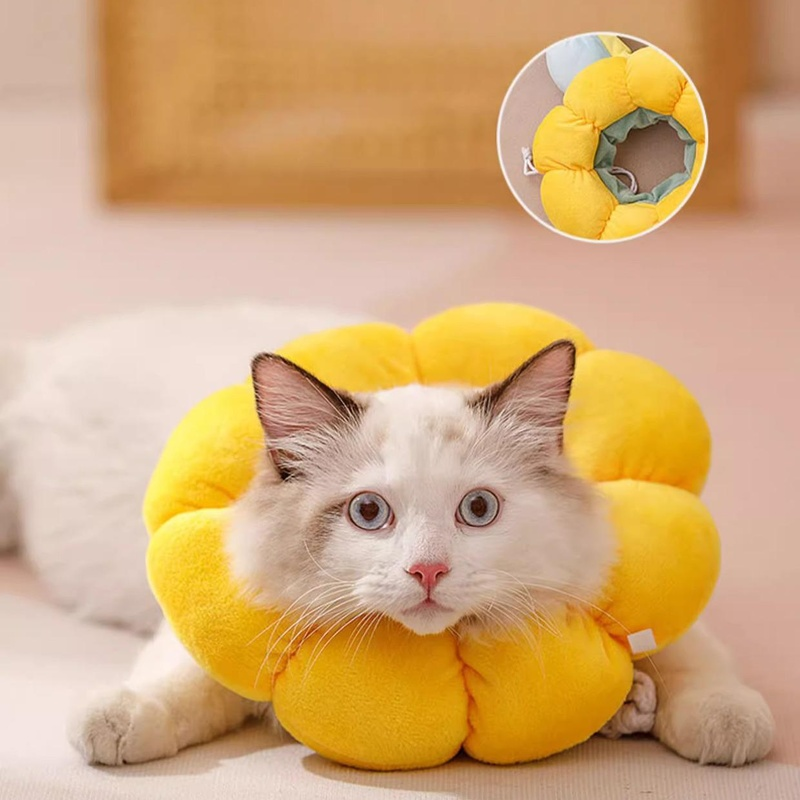 แถบคาดศีรษะและปลอกคอที่นุ่มขึ้น ป้องกันการกัดและเลีย